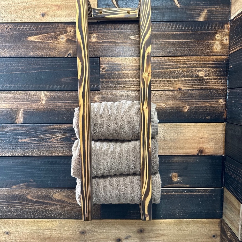 Luxurious Tan Bath Towel holder